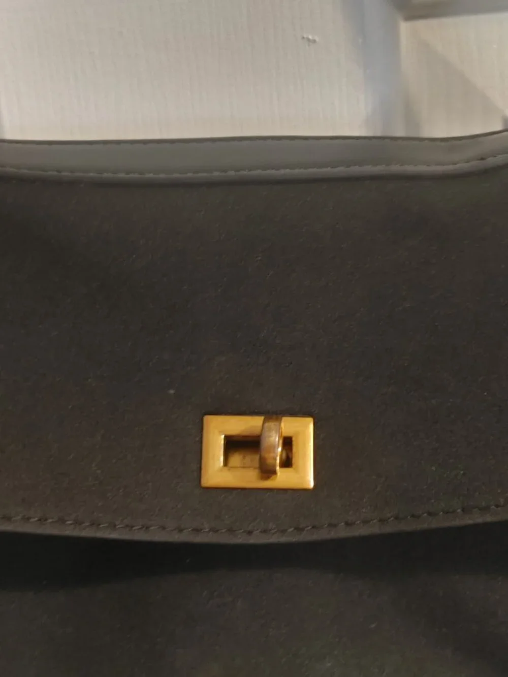 Small Soft Calfskin Black Leather Purse Shoulder Bag Designer Satchel